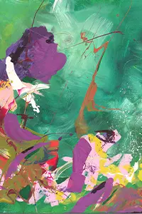 Abstract artwork: Flying Fish