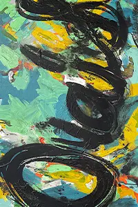 Abstract artwork: Ouais