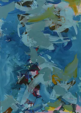 Abstract artwork: Azure Currents (Dreamscape Series)